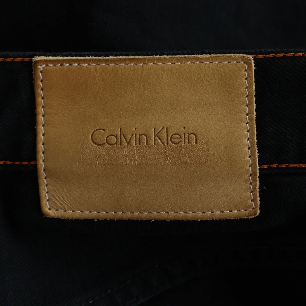 Calvin Klein(カルバンクライン) 21SS 5Pデニム パンツ ダメージジーンズ ブラック 製品染め 40134MA