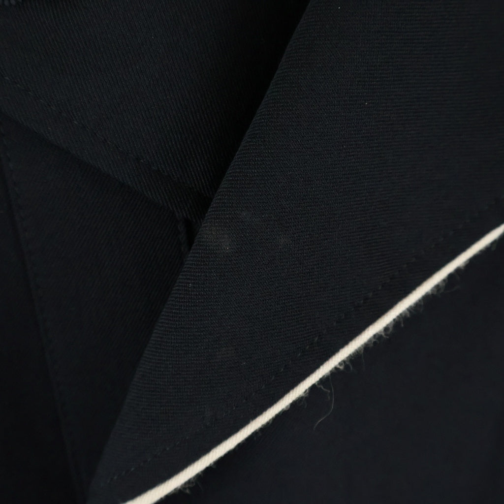 Yohji Yamamoto POUR HOMME(ヨウジヤマモト プールオム) 12SS 春夏・袴期 パイピングジャケット ウール ブラック HB-J56-100
