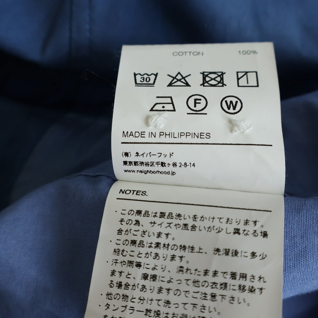 NEIGHBORHOOD(ネイバーフッド) 20AW Switch C/SHIRT.LS 切り替え長袖シャツ ブルー 202TSNH-SHM04