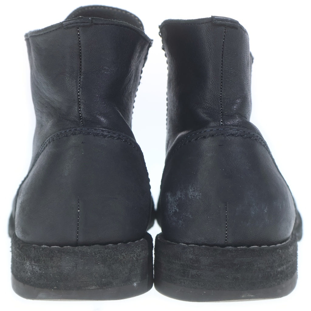 Yohji Yamamoto POUR HOMME(ヨウジヤマモト プールオム) レースアップブーツ スニーカー ブラック レザー HB-E06-752