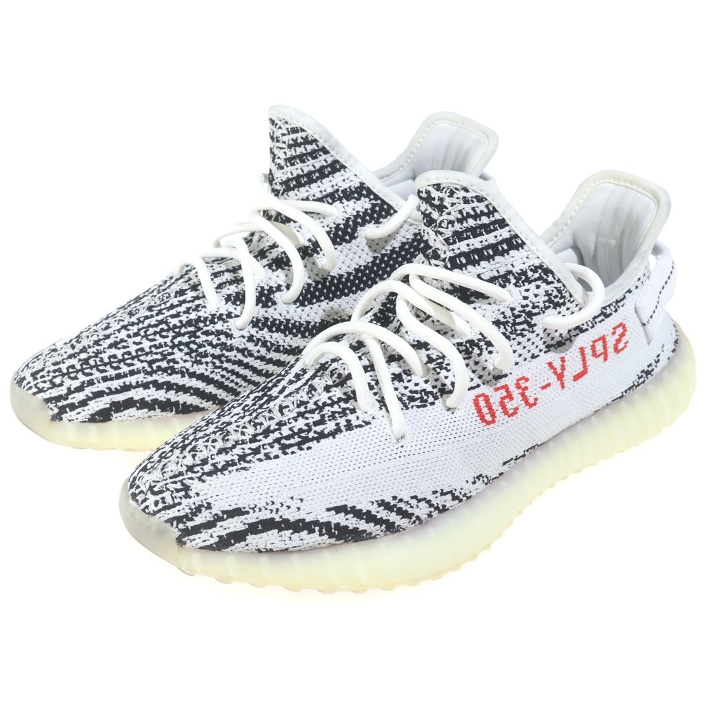 adidas(アディダス) YEEZY BOOST 350 V2 ZEBRA イージーブースト ゼブラ カニエウェストコラボ ローカットスニーカー ホワイト×ブラック US9 CP9654