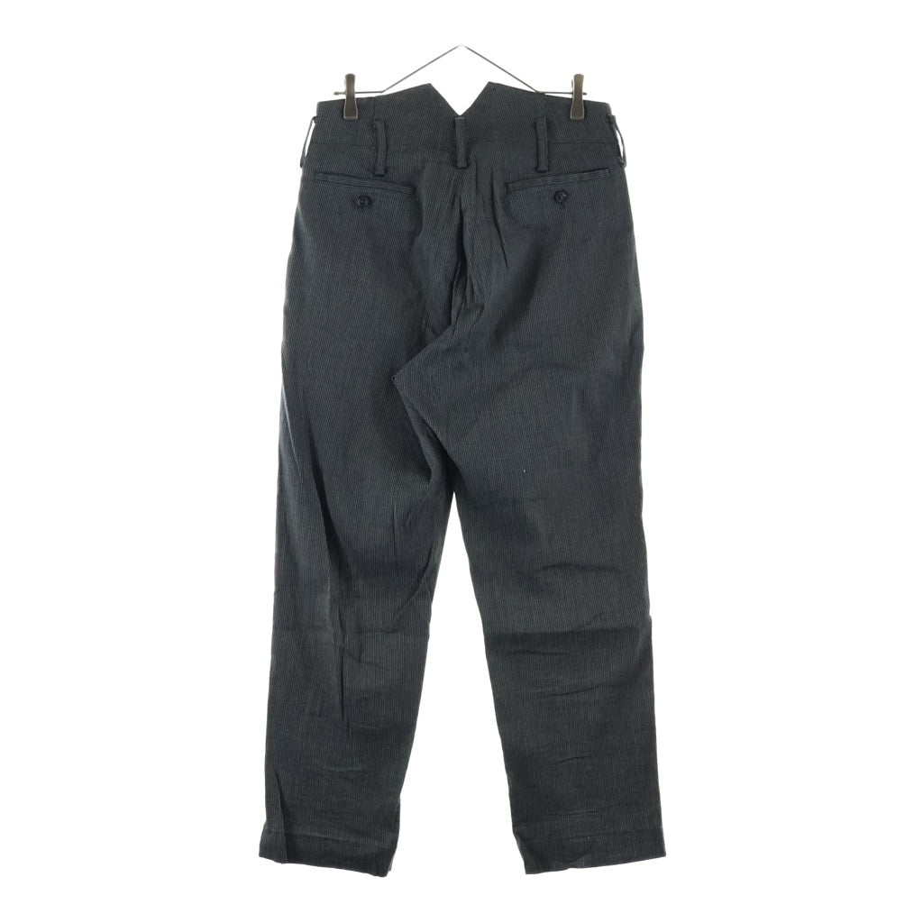 Yohji Yamamoto POUR HOMME(ヨウジヤマモト プールオム) 11SS ストライプパンツ スラックス グレー ラミー HO-P37-302