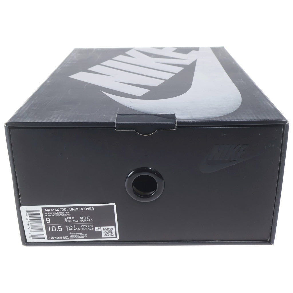 NIKE(ナイキ) ×UNDERCOVER Nike AIR MAX 720 アンダーカバー エアマックス720 ローカット スニーカー #US9/27cm ブラック CN2408-001