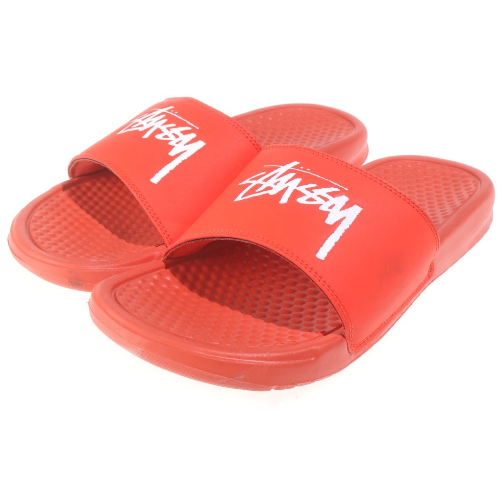 NIKE(ナイキ) ×STUSSY BENASSI SLIDE ステューシー ベナッシ スライドサンダル レッド US8/26cm CW2787-600