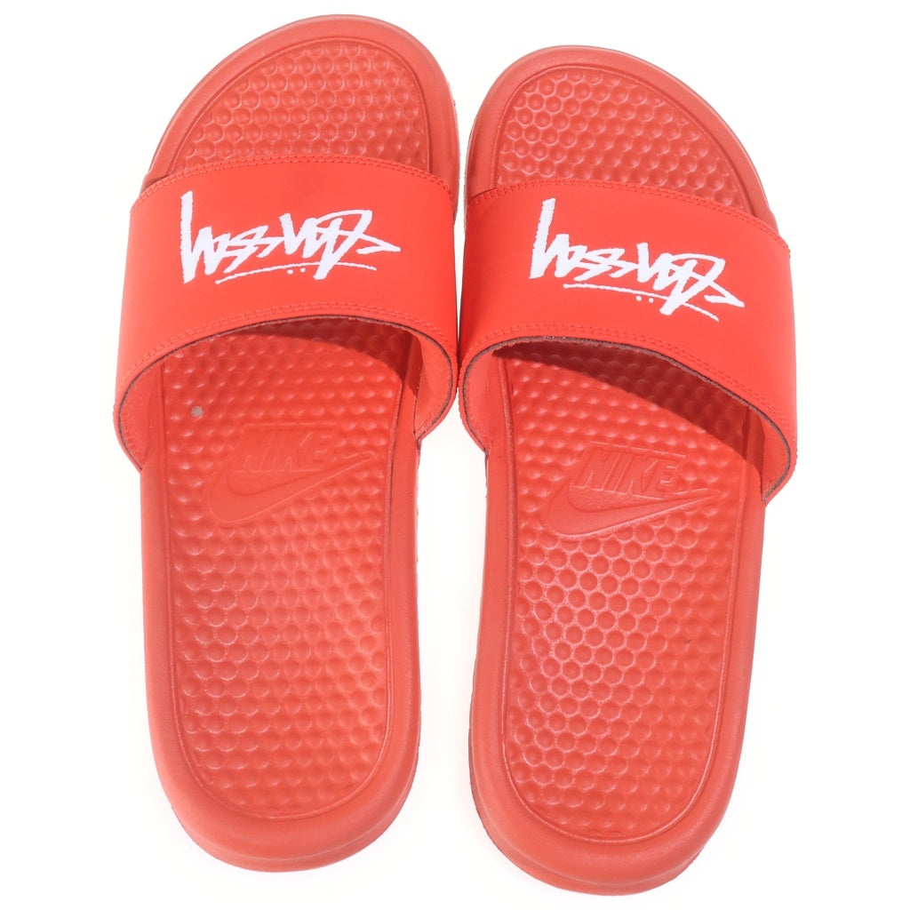 NIKE(ナイキ) ×STUSSY BENASSI SLIDE ステューシー ベナッシ スライドサンダル レッド US8/26cm CW2787-600