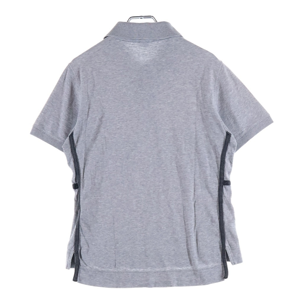 HERMES(エルメス) セリエボタン ポロシャツ Tシャツ コットン グレー レディース