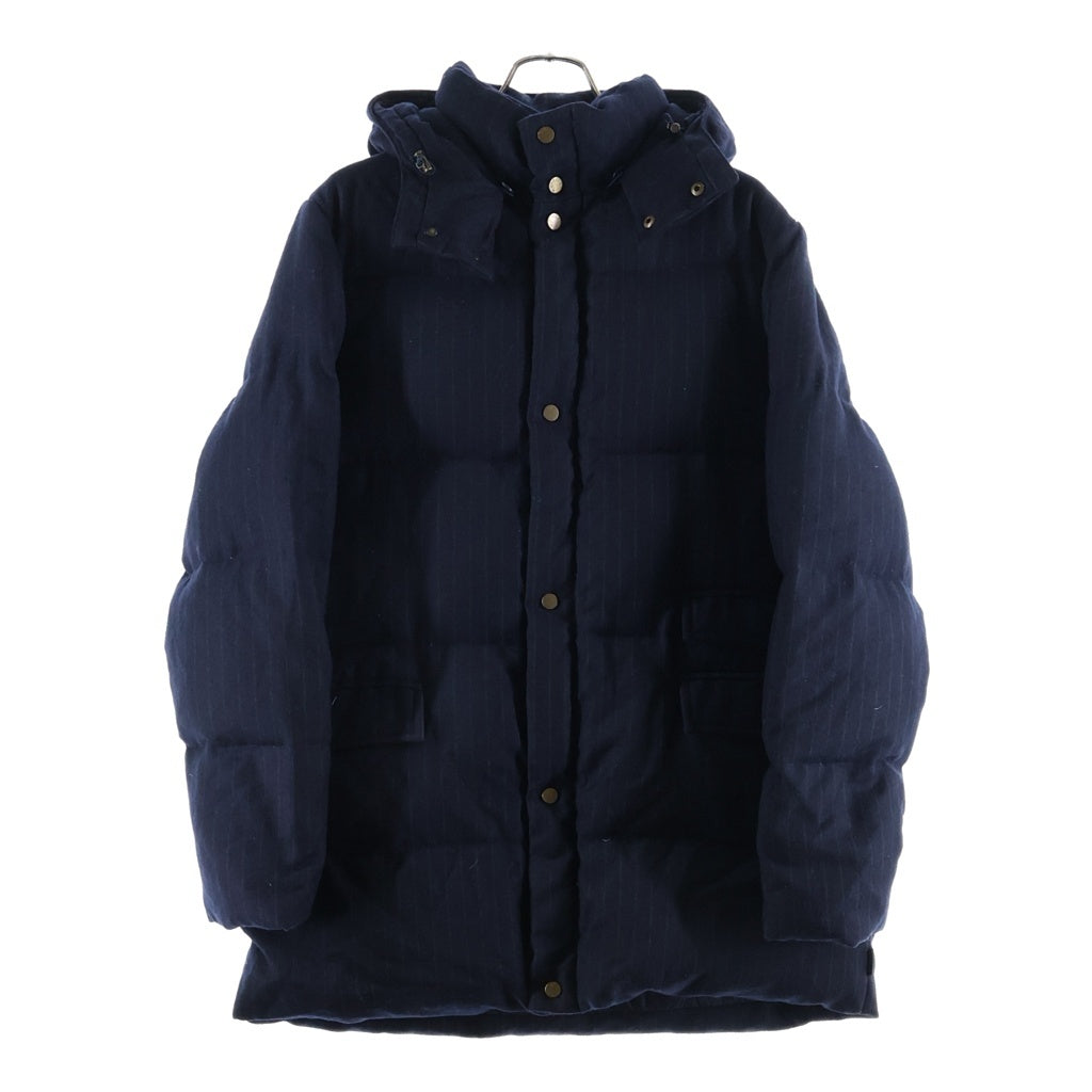 MONCLER(モンクレール) MONCLER モンクレール OSELOT ダウンジャケット ストライプ コート グレー ウール レディース
