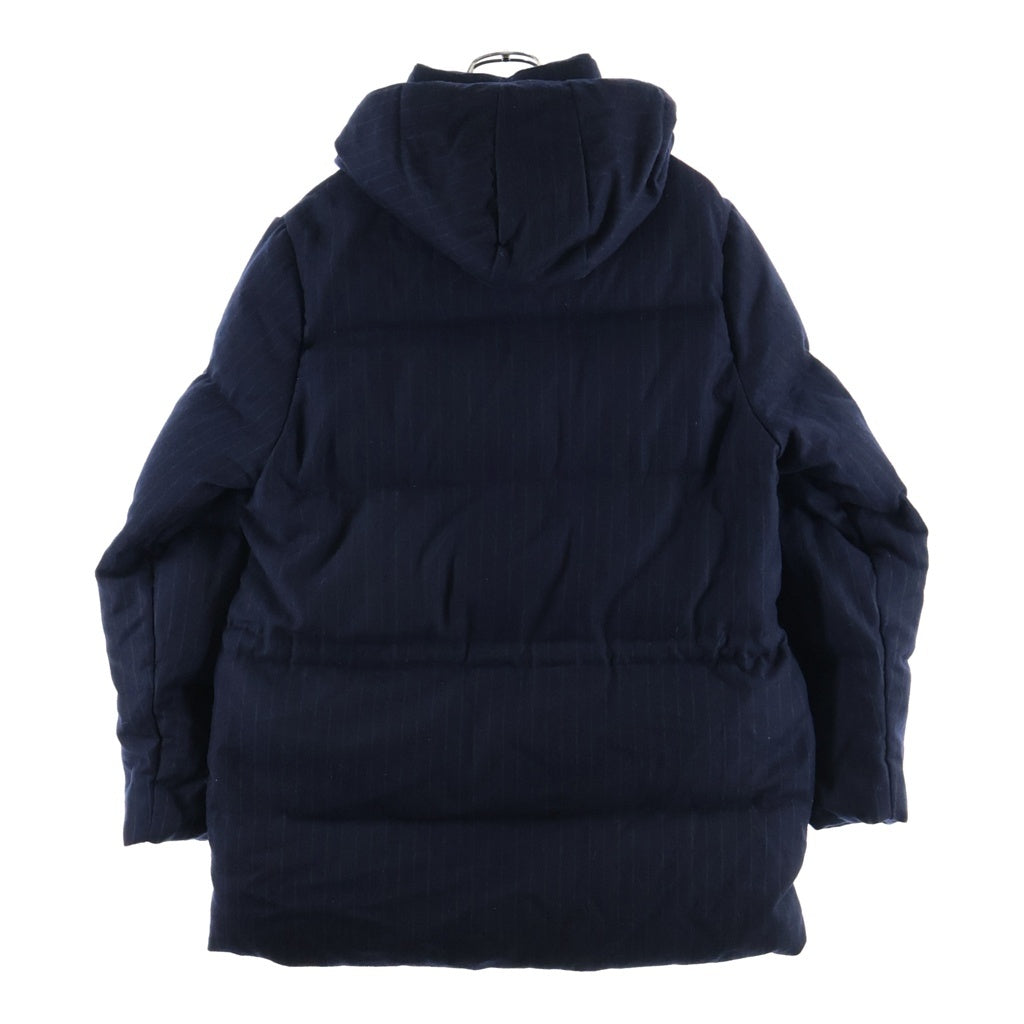 MONCLER(モンクレール) MONCLER モンクレール OSELOT ダウンジャケット ストライプ コート グレー ウール レディース