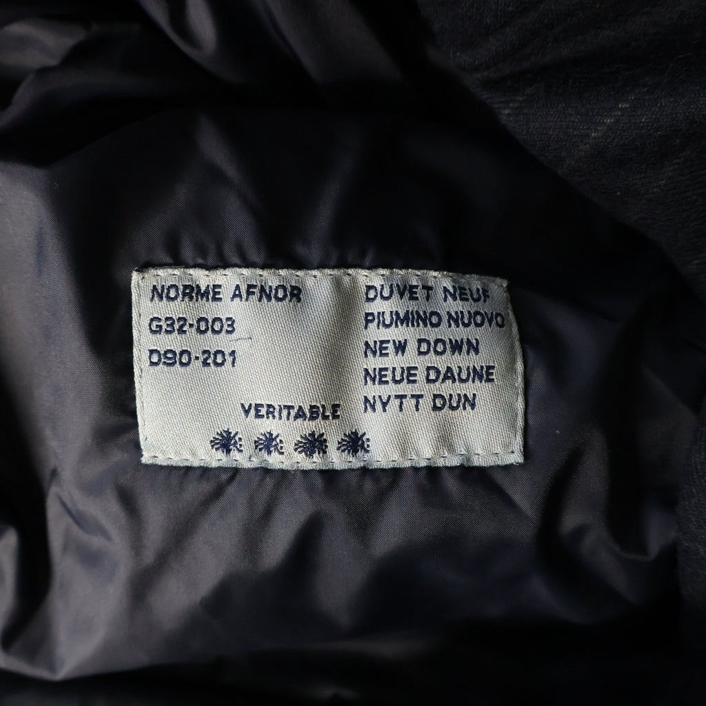 MONCLER(モンクレール) MONCLER モンクレール OSELOT ダウンジャケット ストライプ コート グレー ウール レディース