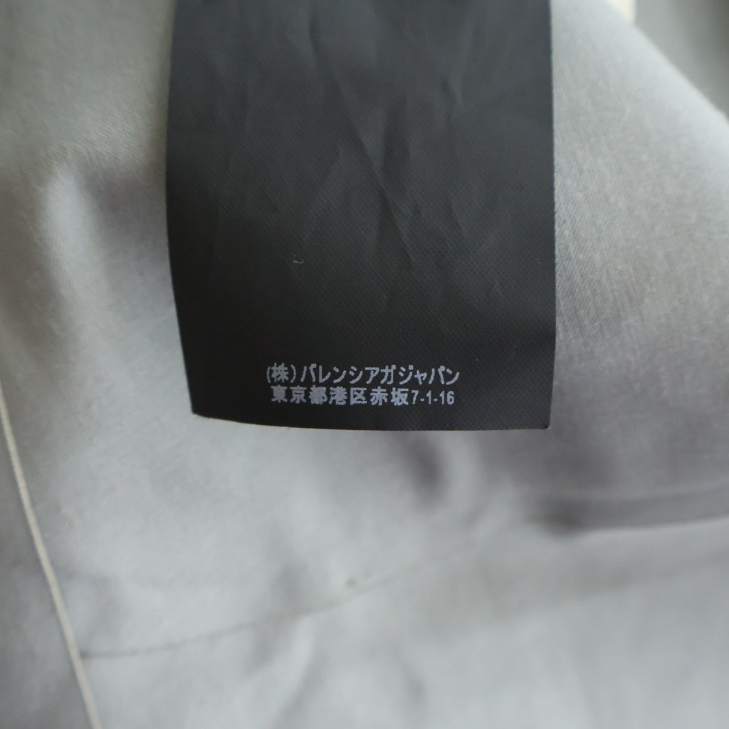 BALENCIAGA(バレンシアガ) ステンカラーコート トレンチコート ロングコート グレー コットン 45762 レディース