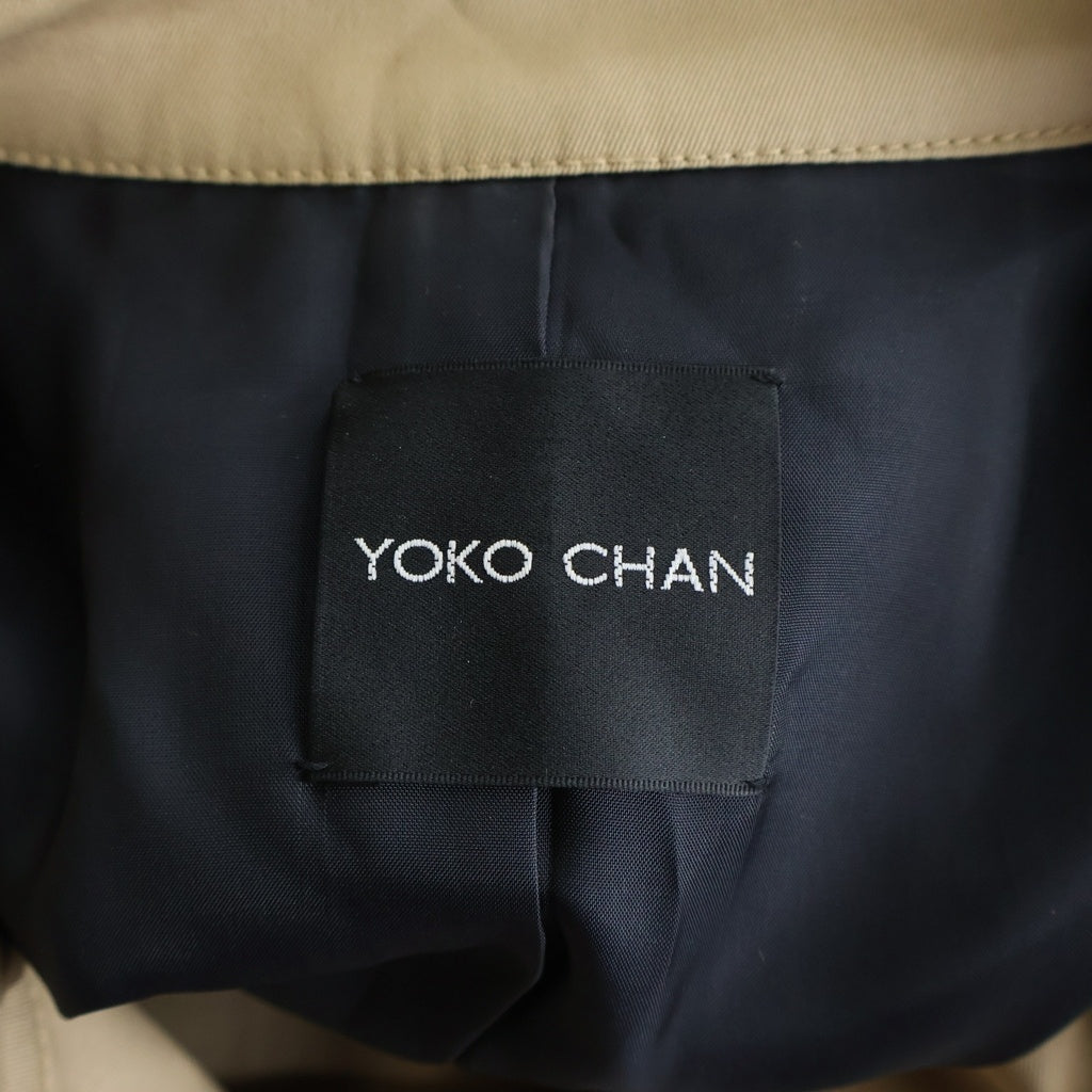 YOKO CHAN(ヨーコ チャン) トレンチコート ロングコート ベージュ コットン レディース