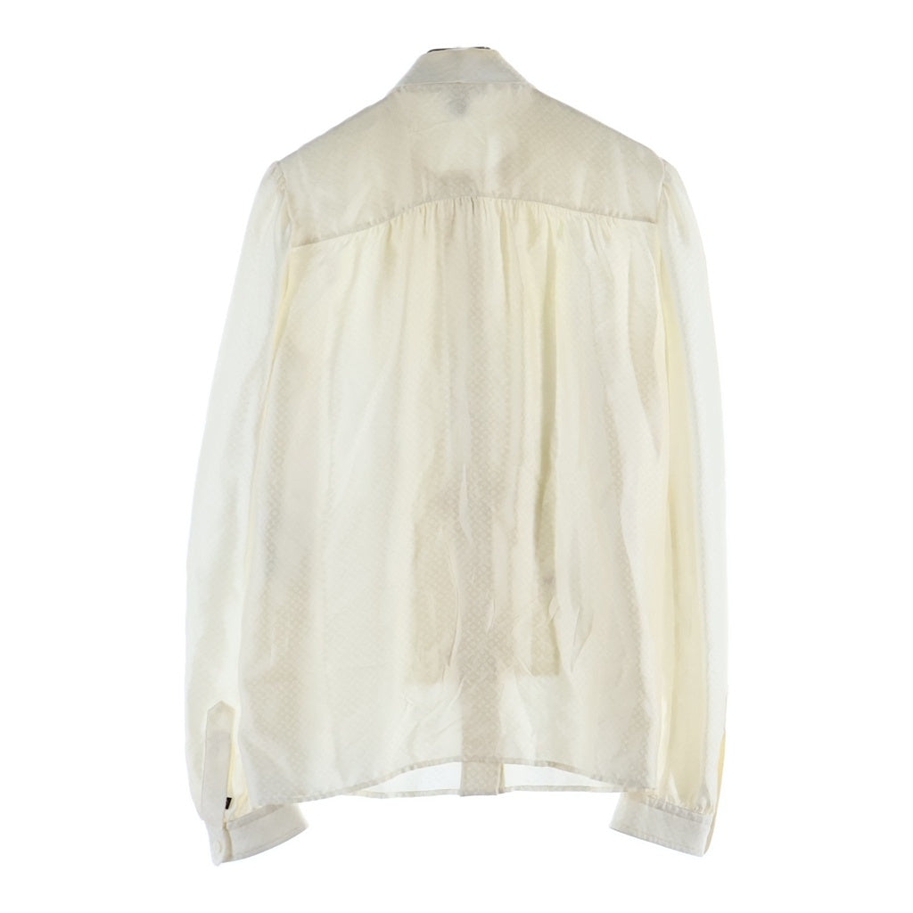 LOUIS VUITTON(ルイヴィトン) モノグラム ナイト ラバリエール ブラウス リボン シルク ベージュ RW202W VUS FJBL23 レディース