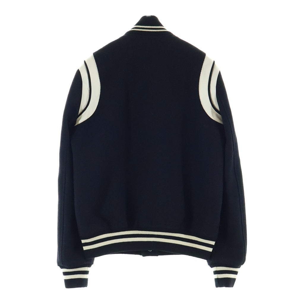 SAINT LAURENT PARIS(サンローランパリ) テディ ジャケット コート ブラック×ホワイト ウール 354718 Y180W 1070 レディース