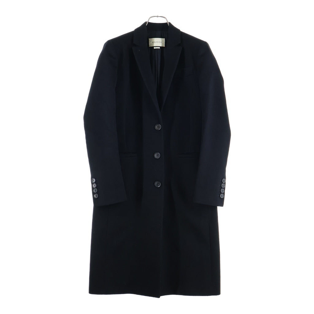 GUCCI(グッチ) チェスターコート ロングコート ブラック ウール 455739ZGW07 レディース