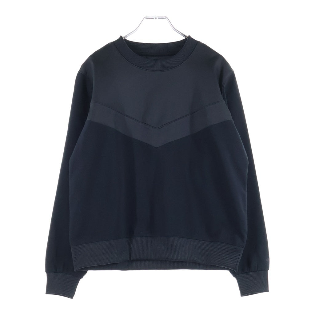Calvin Klein Jeans(カルバンクラインジーンズ) クルーネック フロント切り替えスウェット トレーナー ブラック レディース