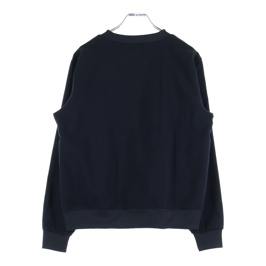 Calvin Klein Jeans(カルバンクラインジーンズ) クルーネック フロント切り替えスウェット トレーナー ブラック レディース