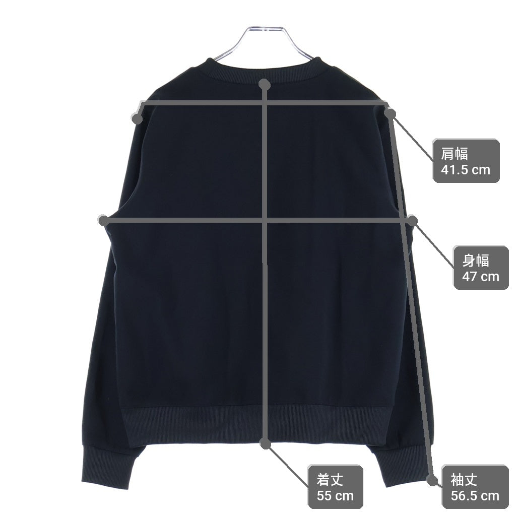 Calvin Klein Jeans(カルバンクラインジーンズ) クルーネック フロント切り替えスウェット トレーナー ブラック レディース
