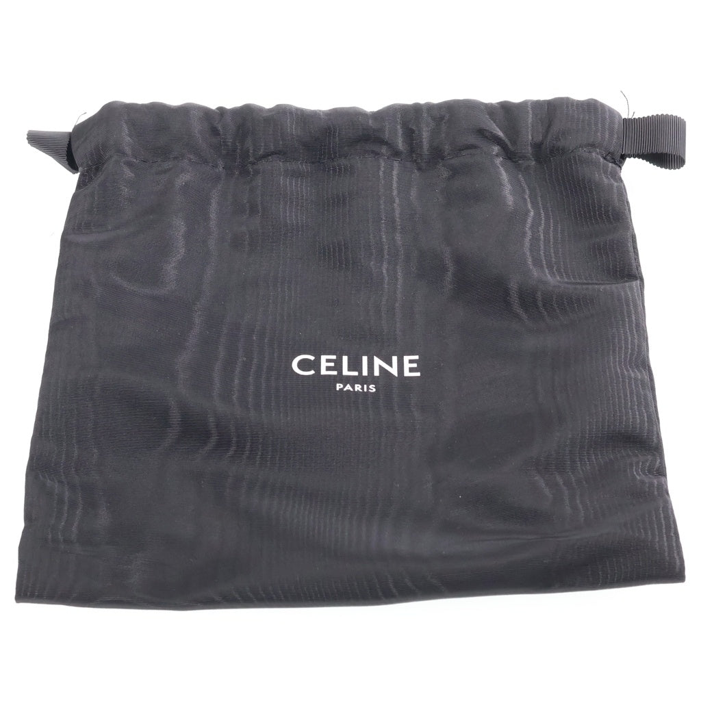 CELINE(セリーヌ) オーバルパース キュイル トリオンフ ショルダーバッグ ブラック レザー レディース