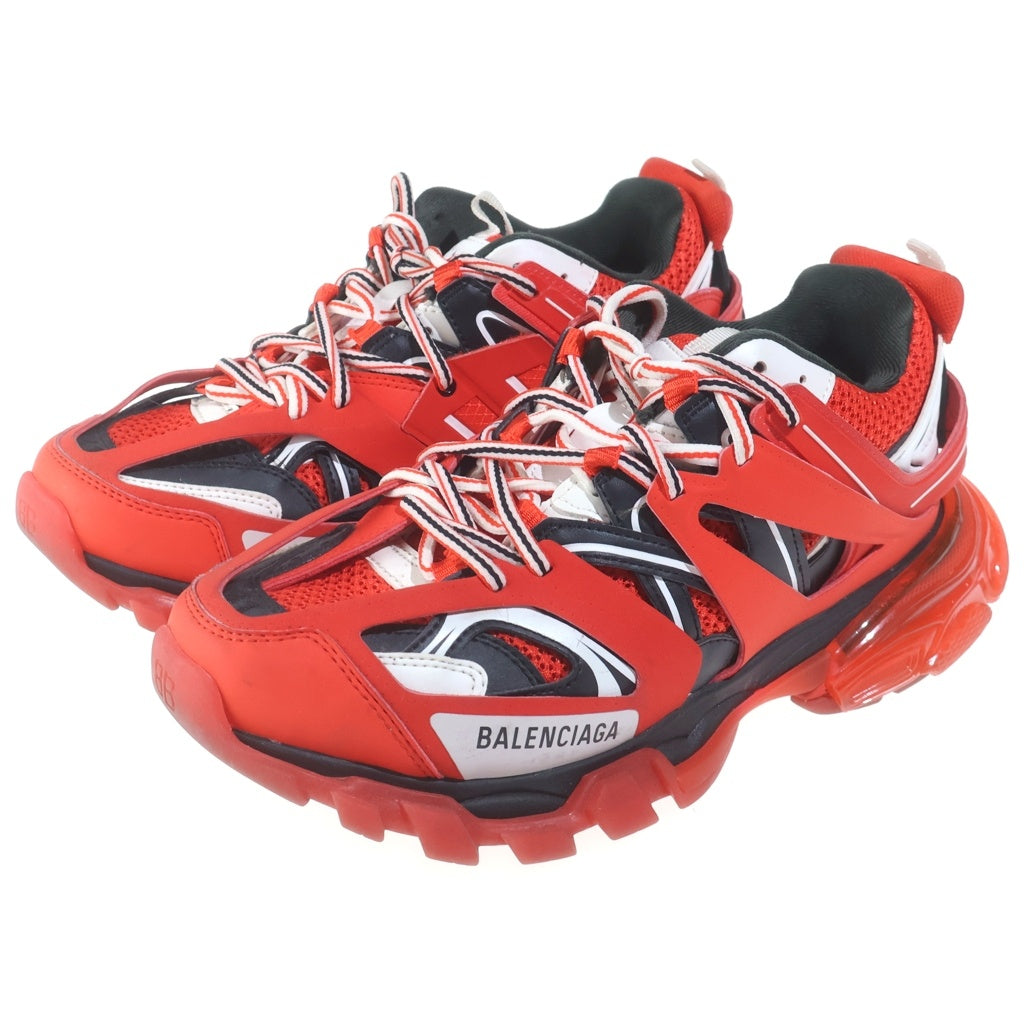 BALENCIAGA(バレンシアガ) TRACK CLEAR SOLE トラック クリアソール ローカットシューズ スニーカー レッド 647742