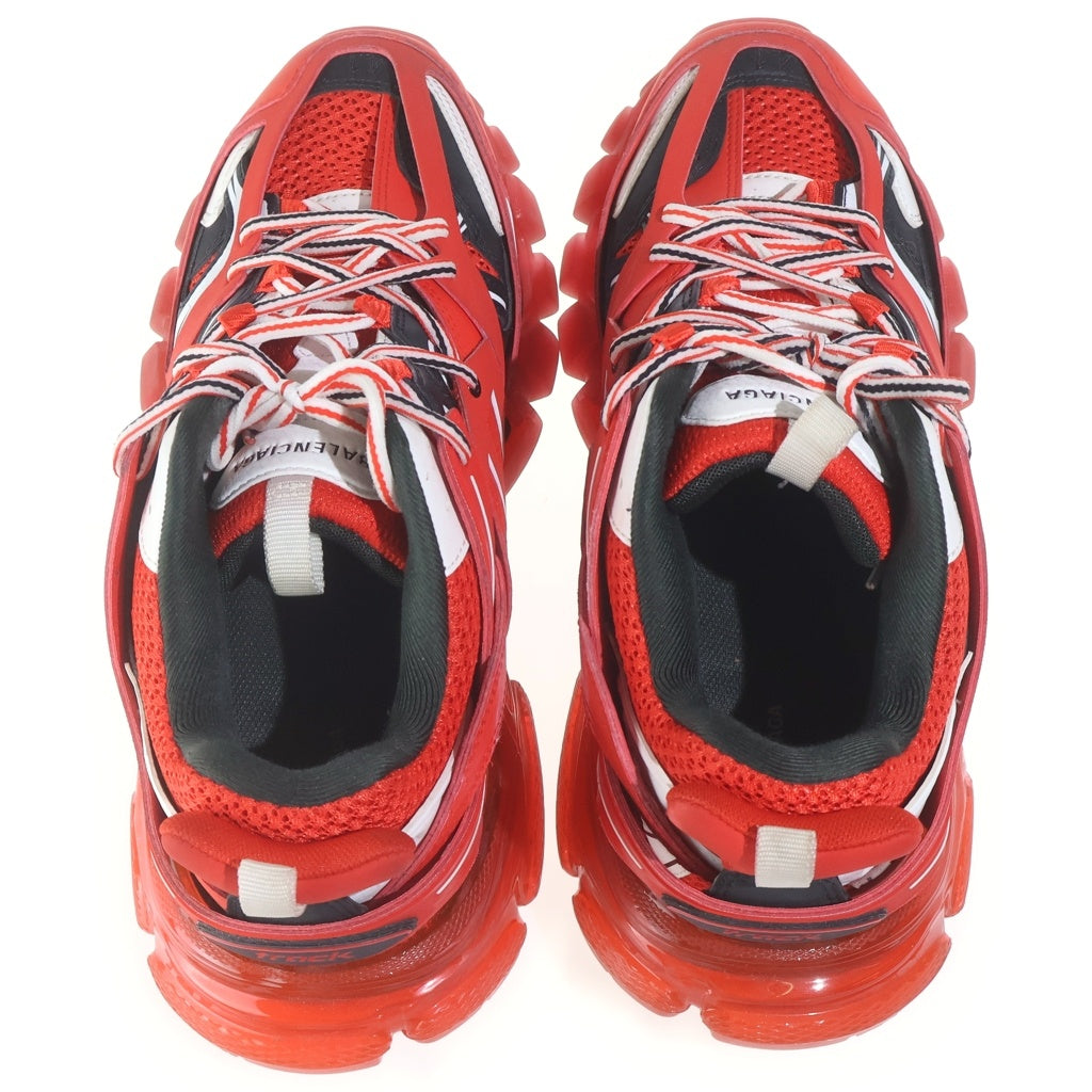 BALENCIAGA(バレンシアガ) TRACK CLEAR SOLE トラック クリアソール ローカットシューズ スニーカー レッド 647742