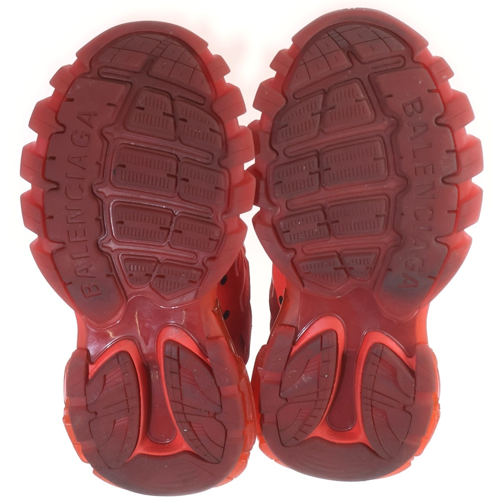 BALENCIAGA(バレンシアガ) TRACK CLEAR SOLE トラック クリアソール ローカットシューズ スニーカー レッド 647742