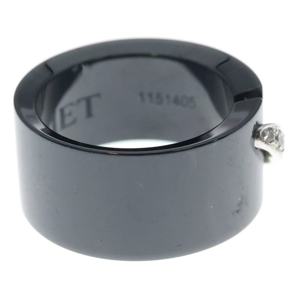 CHAUMET(ショーメ) リアン リング ブラックセラミック ホワイトゴールド 750WG #50 レディース