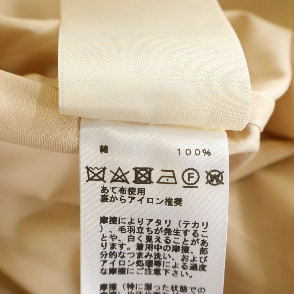 HERMES(エルメス) 23SS セリエボタン カルトゥッシュ スライダー ジップアップ 長袖シャツ ベージュ 3E0616DX レディース