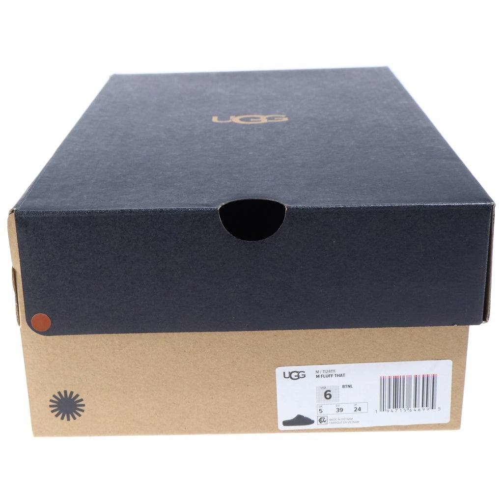 UGG(アグ) M FLUFF THAT フラッフザット サンダル ブラック シープスキン 1124111 レディース