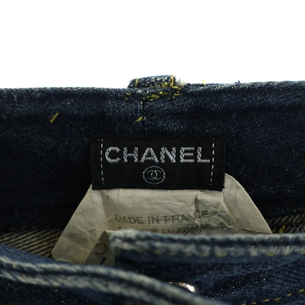 CHANEL(シャネル) ココマークデニムショートパンツ ハーフパンツ ネイビー 6743V732 レディース