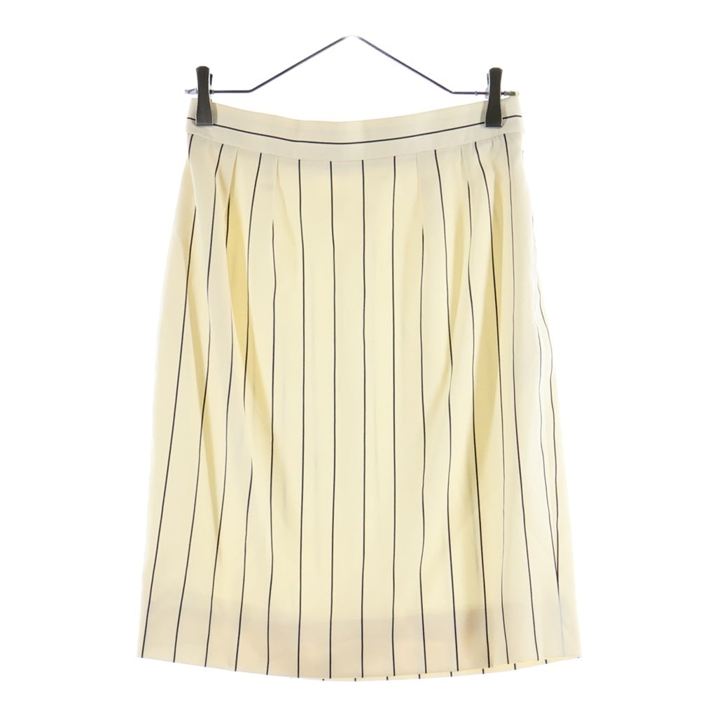 GIVENCHY(ジバンシィ) ストライプ ミディアム タイト スカート #40 アイボリー レディース