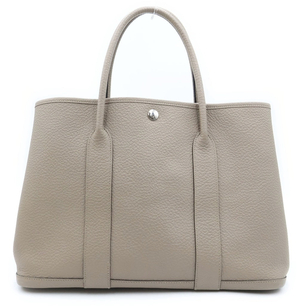 HERMES(エルメス) ガーデンパーティPM ネゴンダ エトゥープ シルバー金具 グレージュ C刻印 レディース