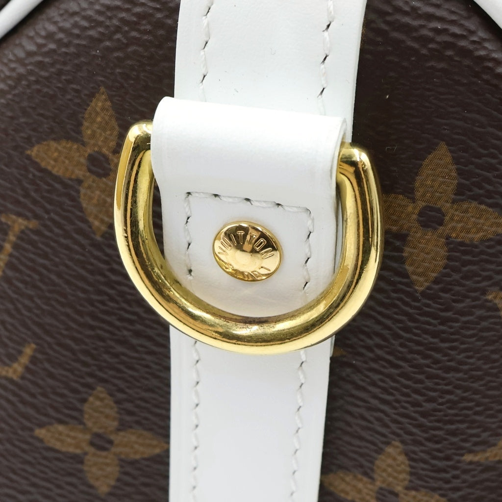 LOUIS VUITTON(ルイヴィトン) モノグラム スピーディ バンドリエール25 ハンド ショルダーバッグ PVC レザー ブラウン/ホワイト M20754 レディース