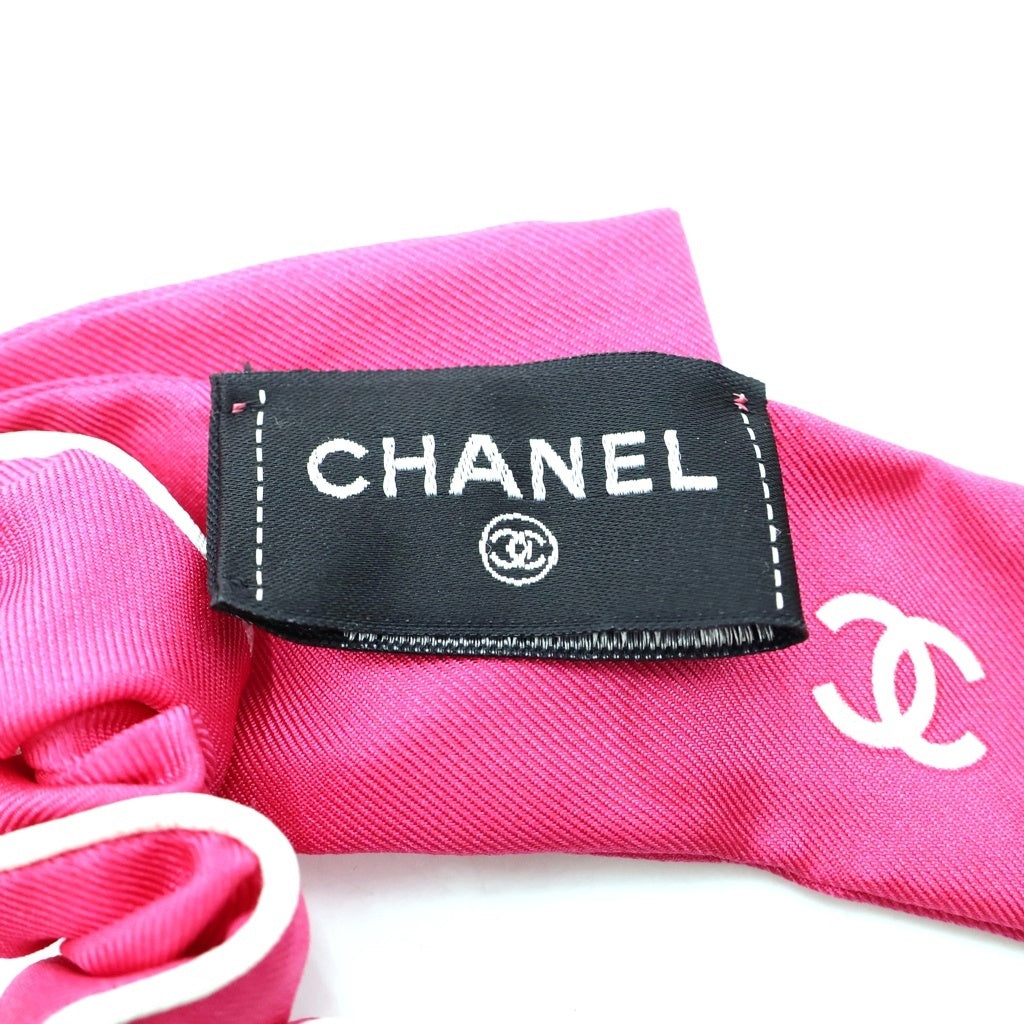 CHANEL(シャネル) ココマーク シュシュ リボン ヘアアクセサリー シルク ピンク レディース