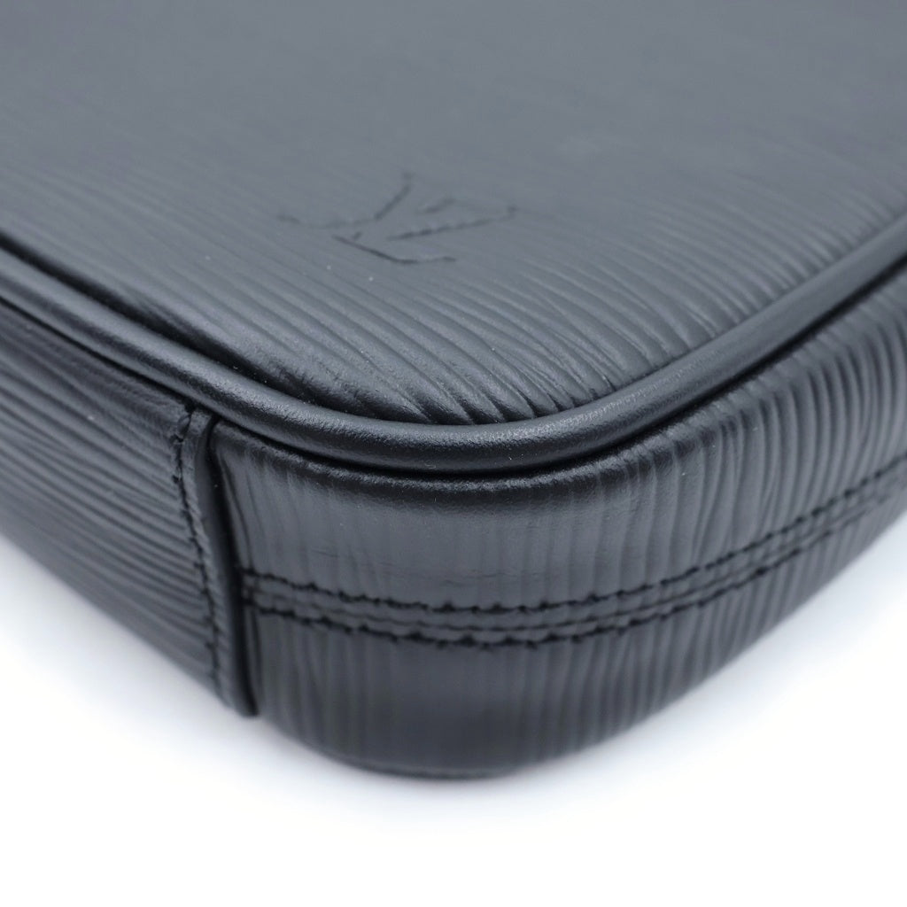 LOUIS VUITTON(ルイヴィトン) エピ ダヌーブPM ショルダーバッグ ミニバッグ ブラック ノワール レザー M51694 シルバー金具