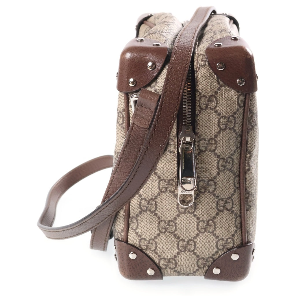 GUCCI(グッチ) GGスプリーム PVC レザー ショルダーバッグ ベージュ 626363 レディース