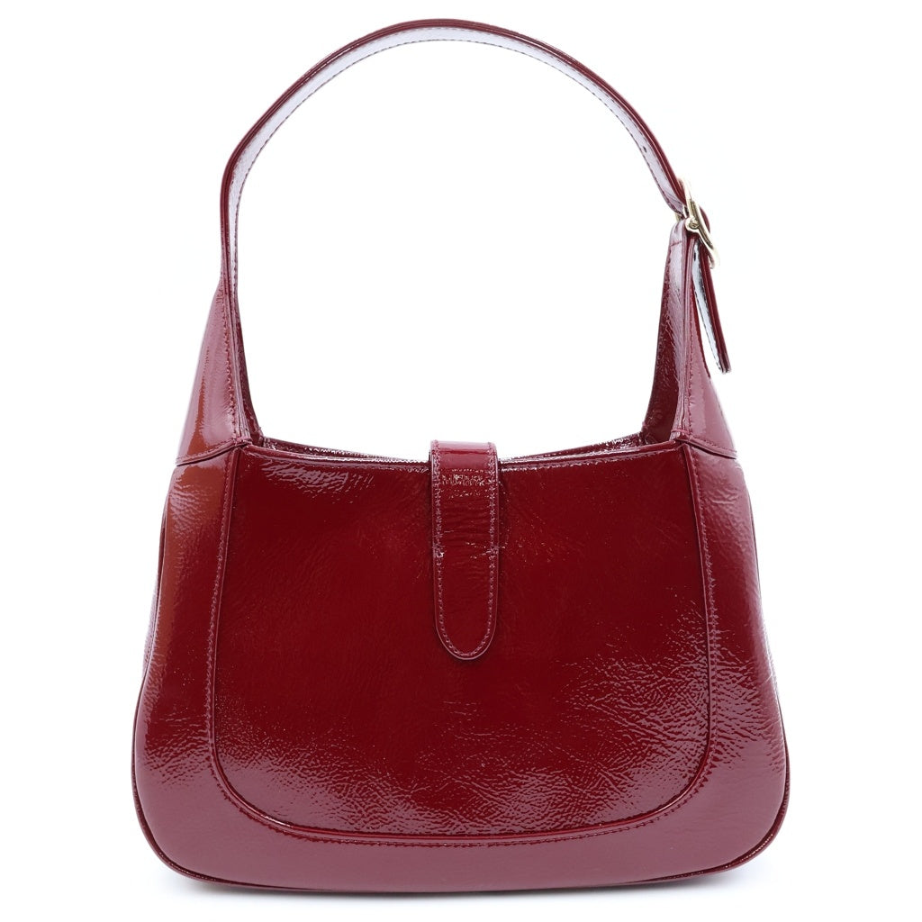 GUCCI(グッチ) ジャッキー1961 ハンドバッグ ショルダーバッグ 2WAY レッド パテント エナメル ゴールド金具 782849 レディース