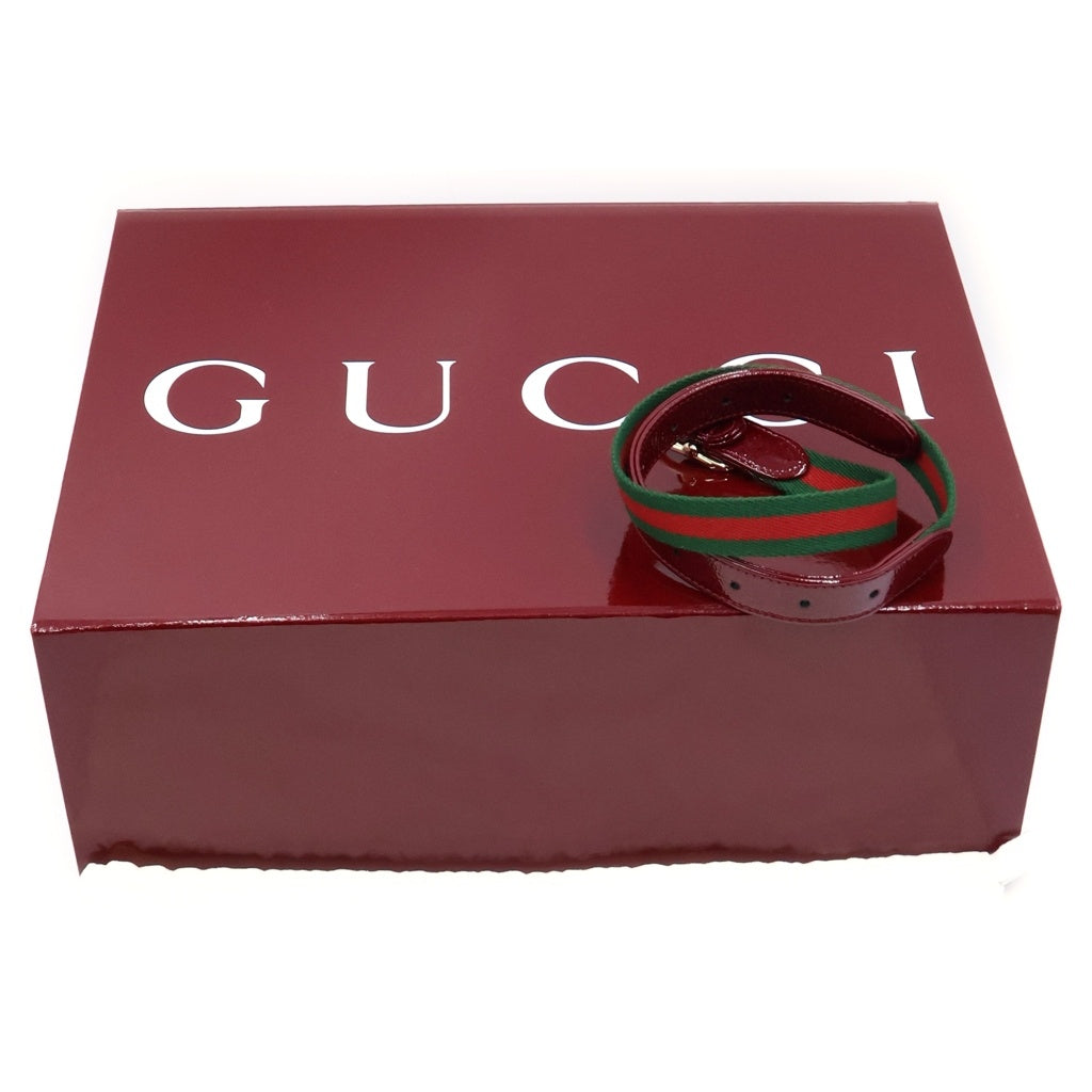 GUCCI(グッチ) ジャッキー1961 ハンドバッグ ショルダーバッグ 2WAY レッド パテント エナメル ゴールド金具 782849 レディース