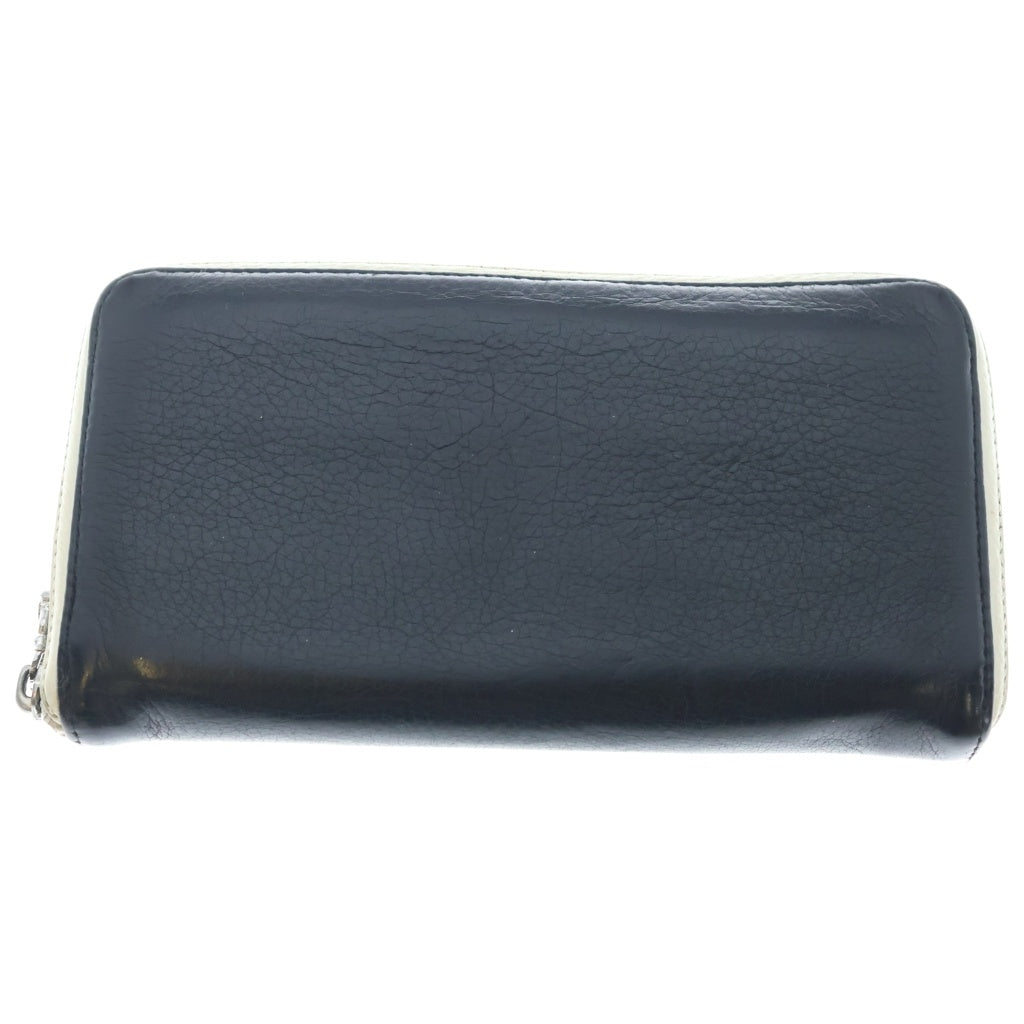 CHROME HEARTS(クロムハーツ) REC F ZIP 3セメタリー クロスパッチ ラウンドファスナーウォレット 長財布 ブラック