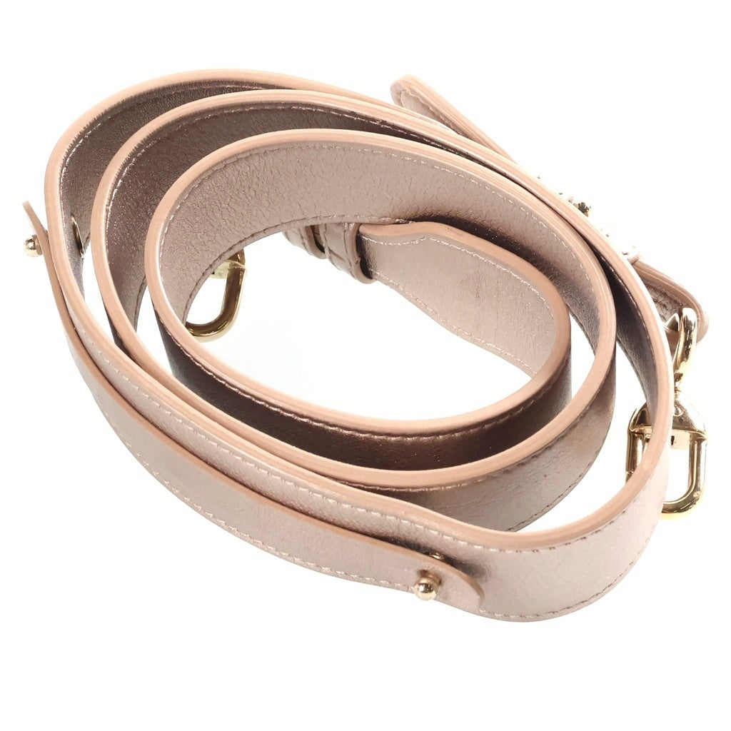 DIOR(ディオール) レディディオール カナージュ メタリック 2WAYハンドバッグ ショルダーバッグ ゴールド レザー ゴールド金具 レディース