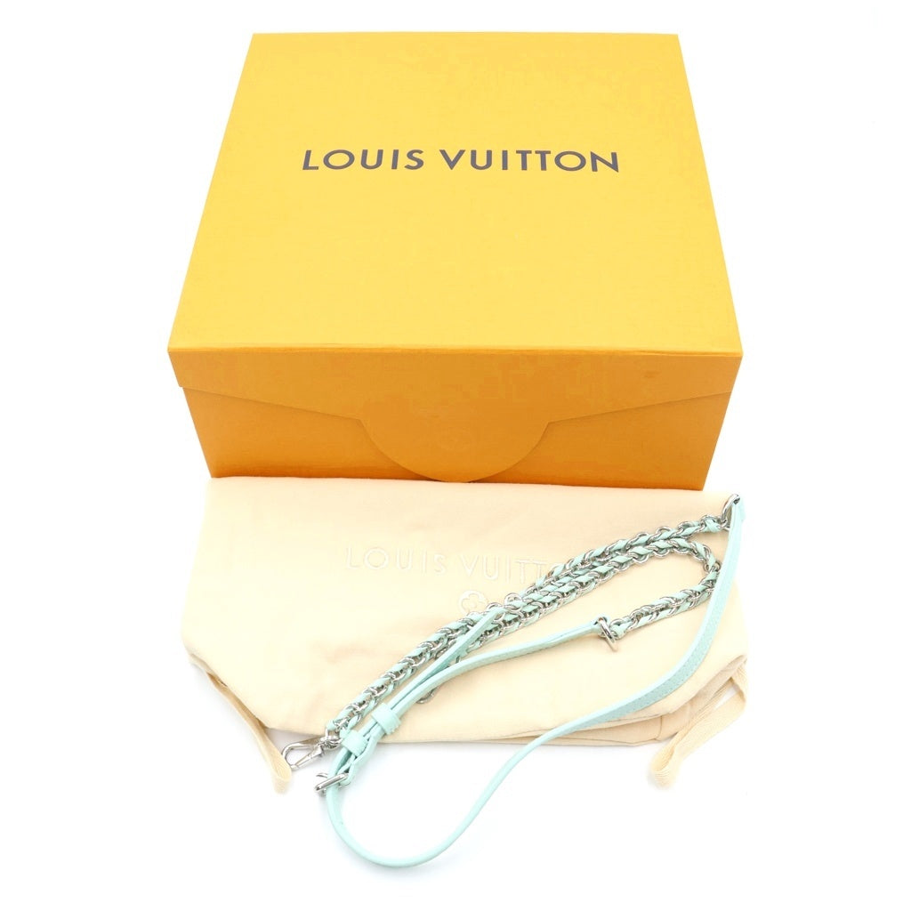 LOUIS VUITTON(ルイヴィトン) カプシーヌMINI 2WAYハンドバッグ ショルダーバッグ ホワイト×パステルグリーン レザー N85829 シルバー金具 レディース