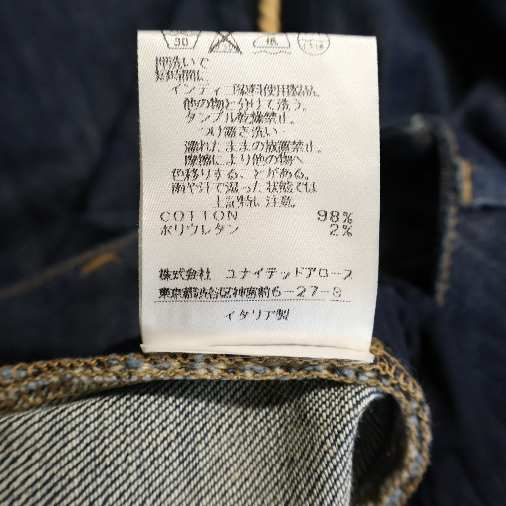Alexander McQueen(アレキサンダーマックイーン) コットン ロープ装飾 デニムパンツ ジーンズ #38 インディゴブルー レディース