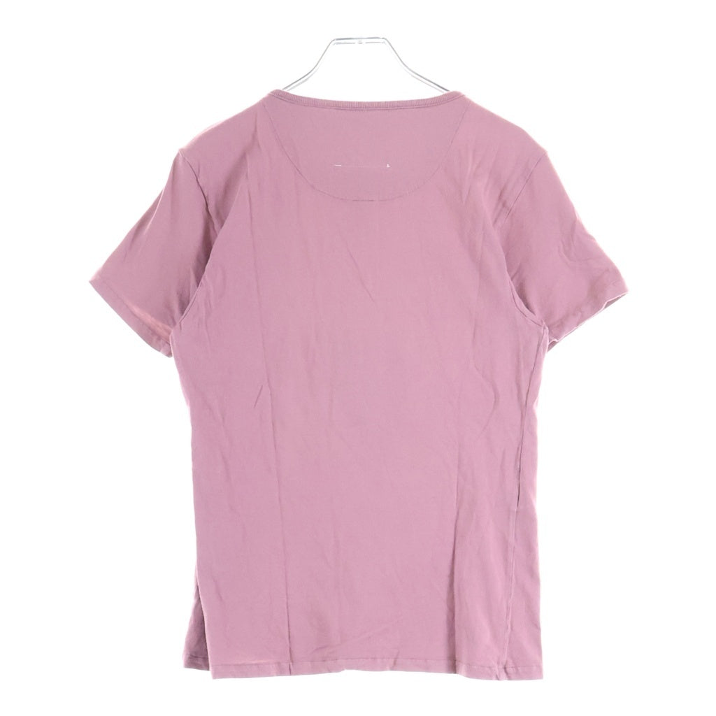 Maison Martin Margiela(メゾンマルタンマルジェラ) フロントポケット コットン 半袖 Tシャツ カットソー #M ピンク レディース