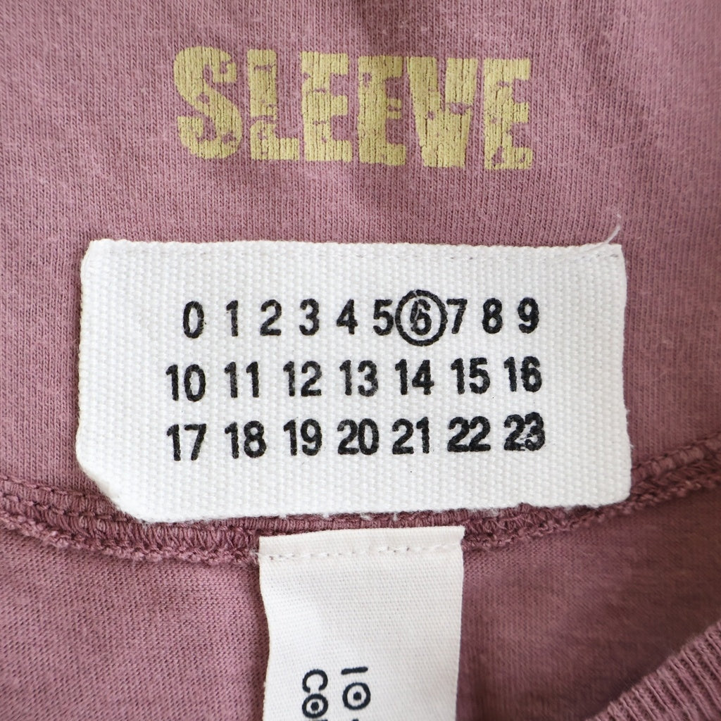 Maison Martin Margiela(メゾンマルタンマルジェラ) フロントポケット コットン 半袖 Tシャツ カットソー #M ピンク レディース