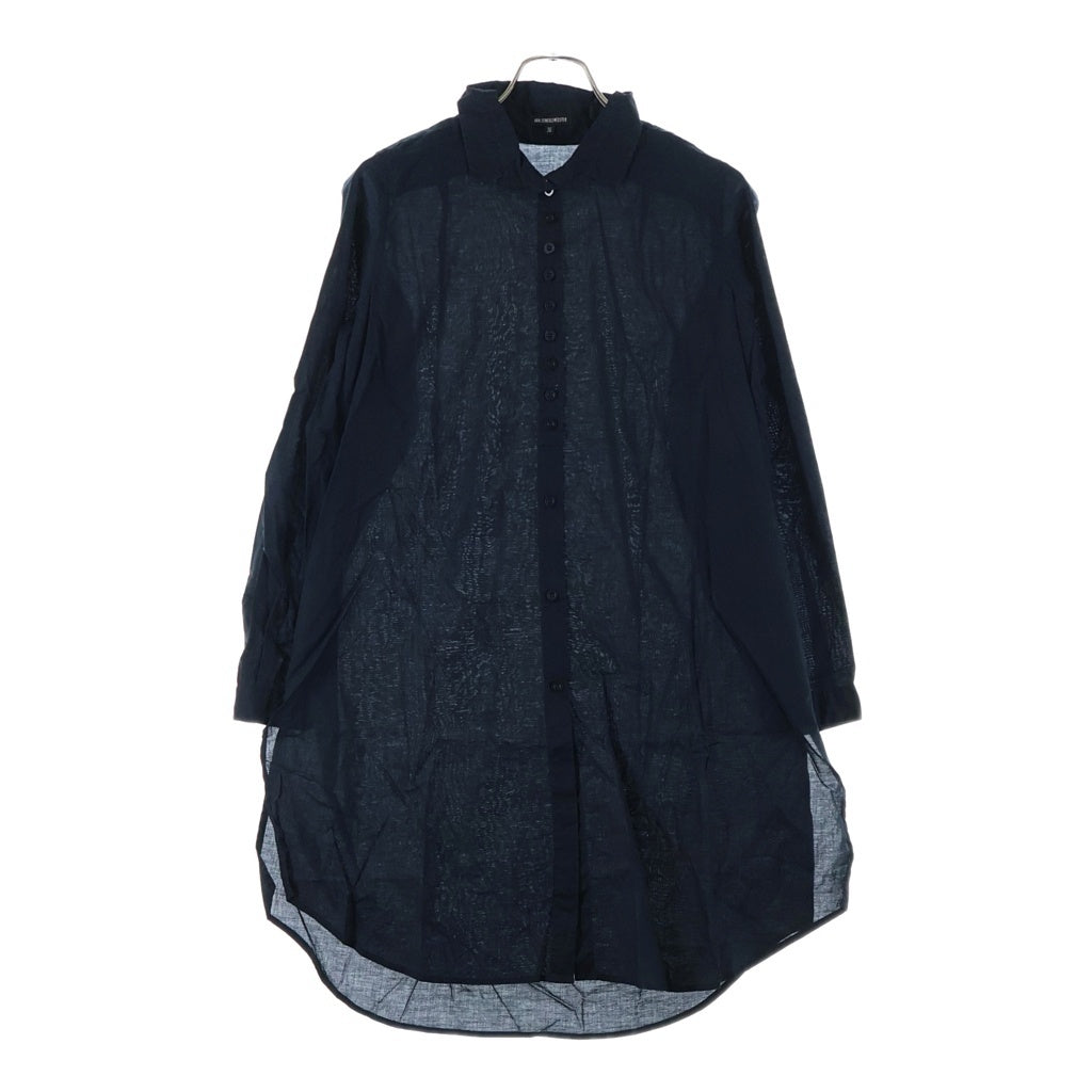 ANN DEMEULEMEESTER(アンドゥムルメステール) 10s インコントロ期 多ボタン 長袖シャツ ブラウス ブラック レディース