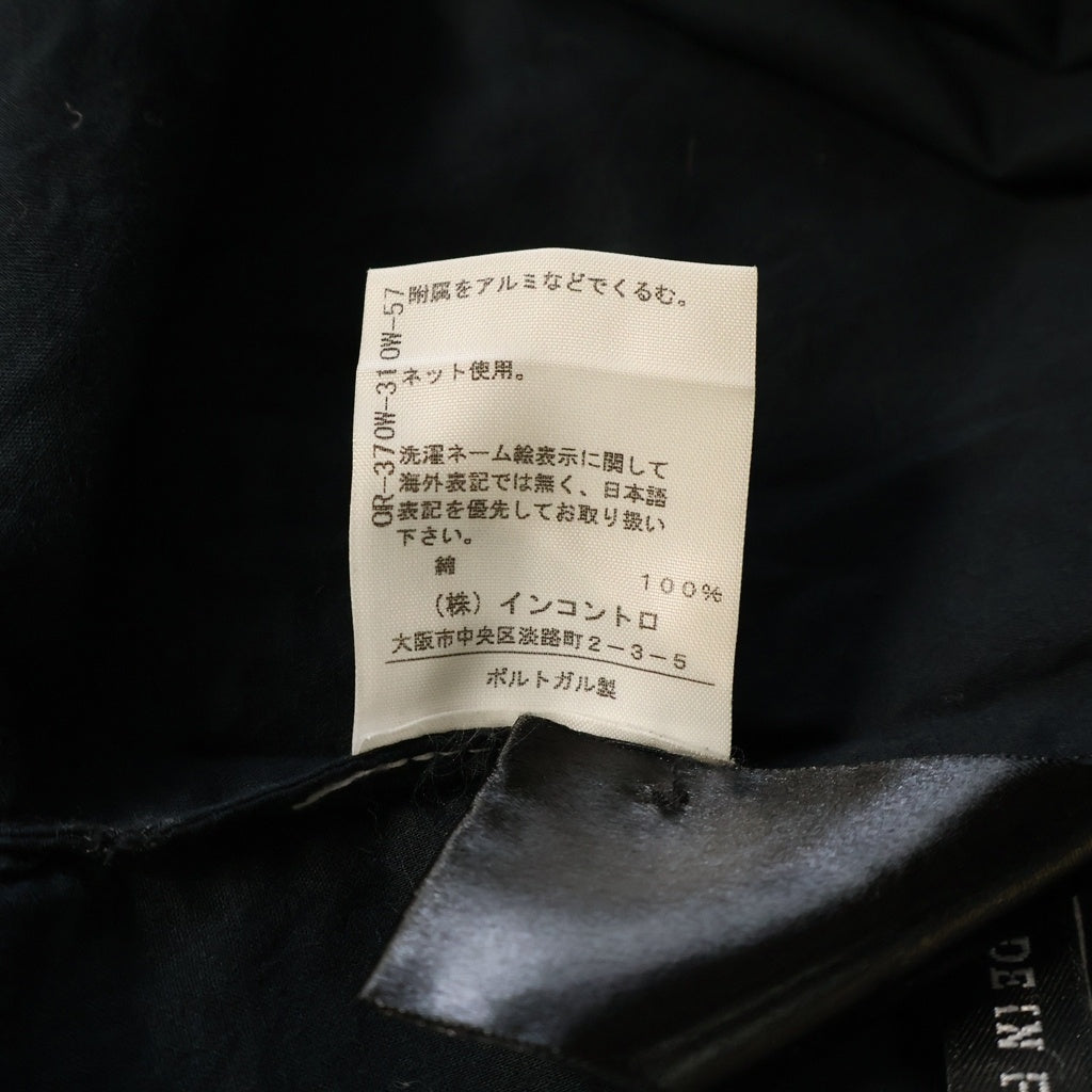 ANN DEMEULEMEESTER(アンドゥムルメステール) 10s インコントロ期 多ボタン 長袖シャツ ブラウス ブラック レディース