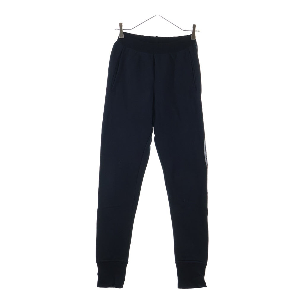 ANN DEMEULEMEESTER(アンドゥムルメステール) 10s インコントロ期 サイドプリント スウェットパンツ ジョガーパンツ ブラック レディース