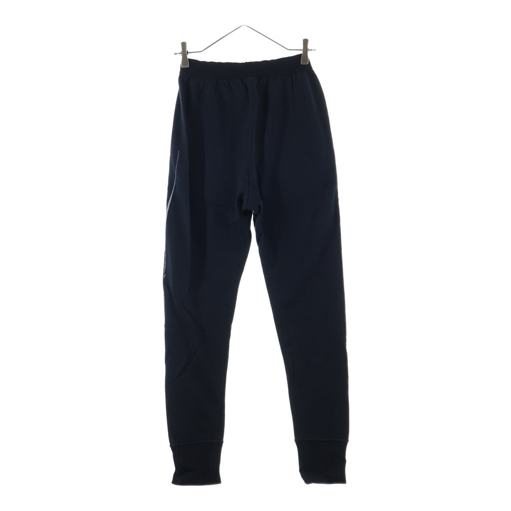 ANN DEMEULEMEESTER(アンドゥムルメステール) 10s インコントロ期 サイドプリント スウェットパンツ ジョガーパンツ ブラック レディース