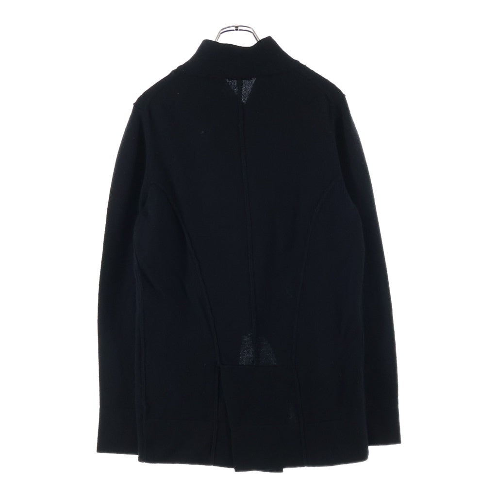 ANN DEMEULEMEESTER(アンドゥムルメステール) ウールニット ナポレオンジャケット 変形 ブラック レディース