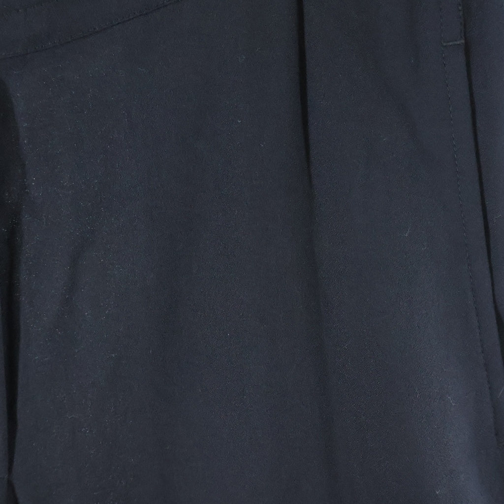 ANN DEMEULEMEESTER(アンドゥムルメステール) 10s インコントロ期 レーヨンロングパンツ 裾リブ ウエストゴム ブラック レディース