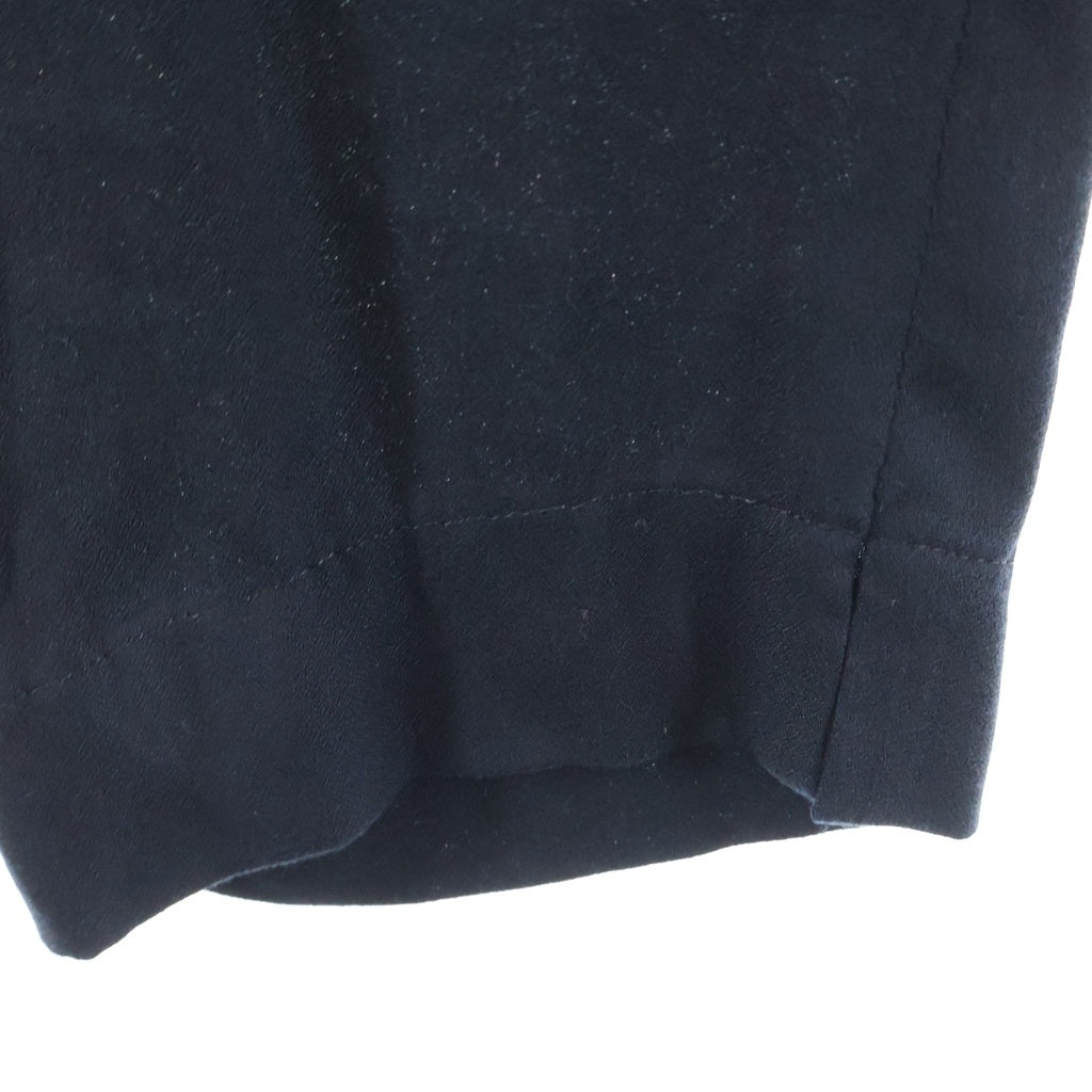 ANN DEMEULEMEESTER(アンドゥムルメステール) 10s インコントロ期 レーヨンロングパンツ 裾リブ ウエストゴム ブラック レディース